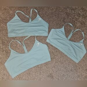 Gymshark V Neck Sports Bra BUNDLE size Large 3 Bras